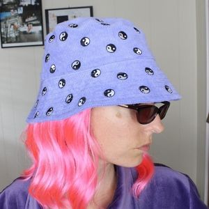 Urban Outfitters Lavender Purple Yin Yang Corduroy Bucket Hat